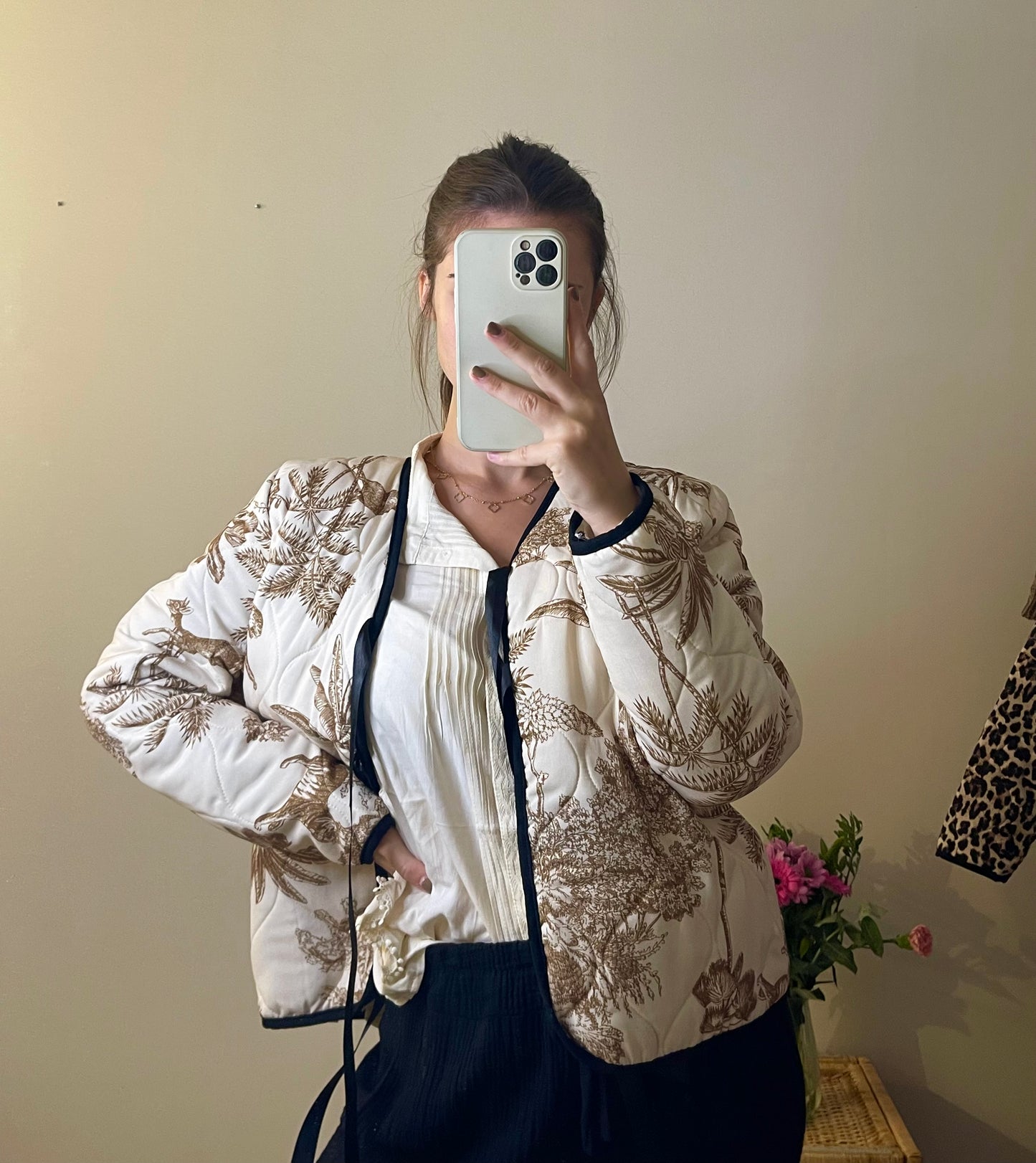 VESTE MATELASSÉ BEIGE JADE