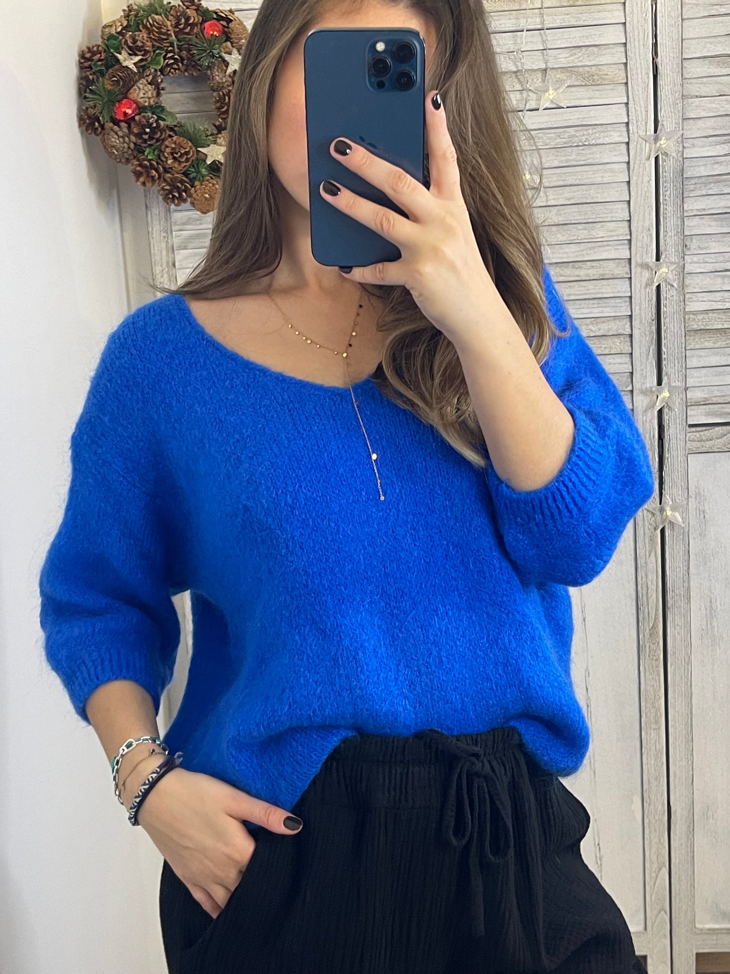 PULL BLEU ÉLECTRIQUE GINNY